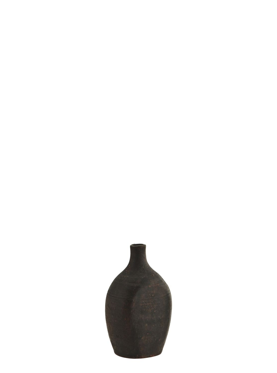 Madam Stoltz vase rund mørk