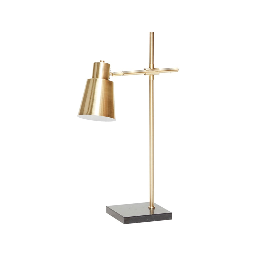 Hübsch Bordlampe, Messing/Sort