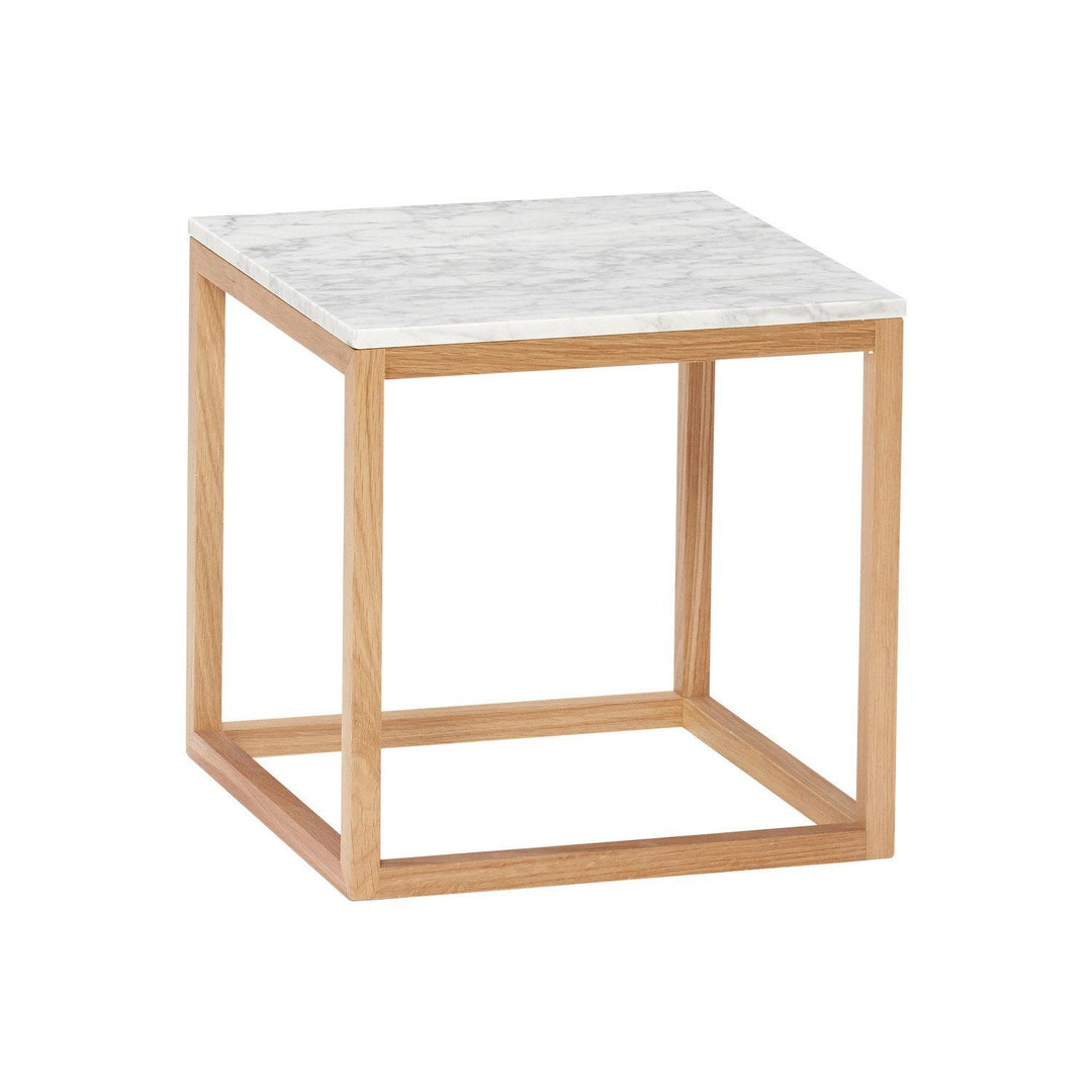 Hübsch TABLE Sofabord, Marmor/Træ, Natur/Hvid